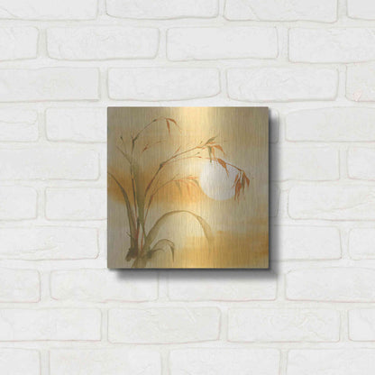 Luxe Metal Art 'Moon Season Summer' by Chris Paschke, Metal Wall Art,12x12