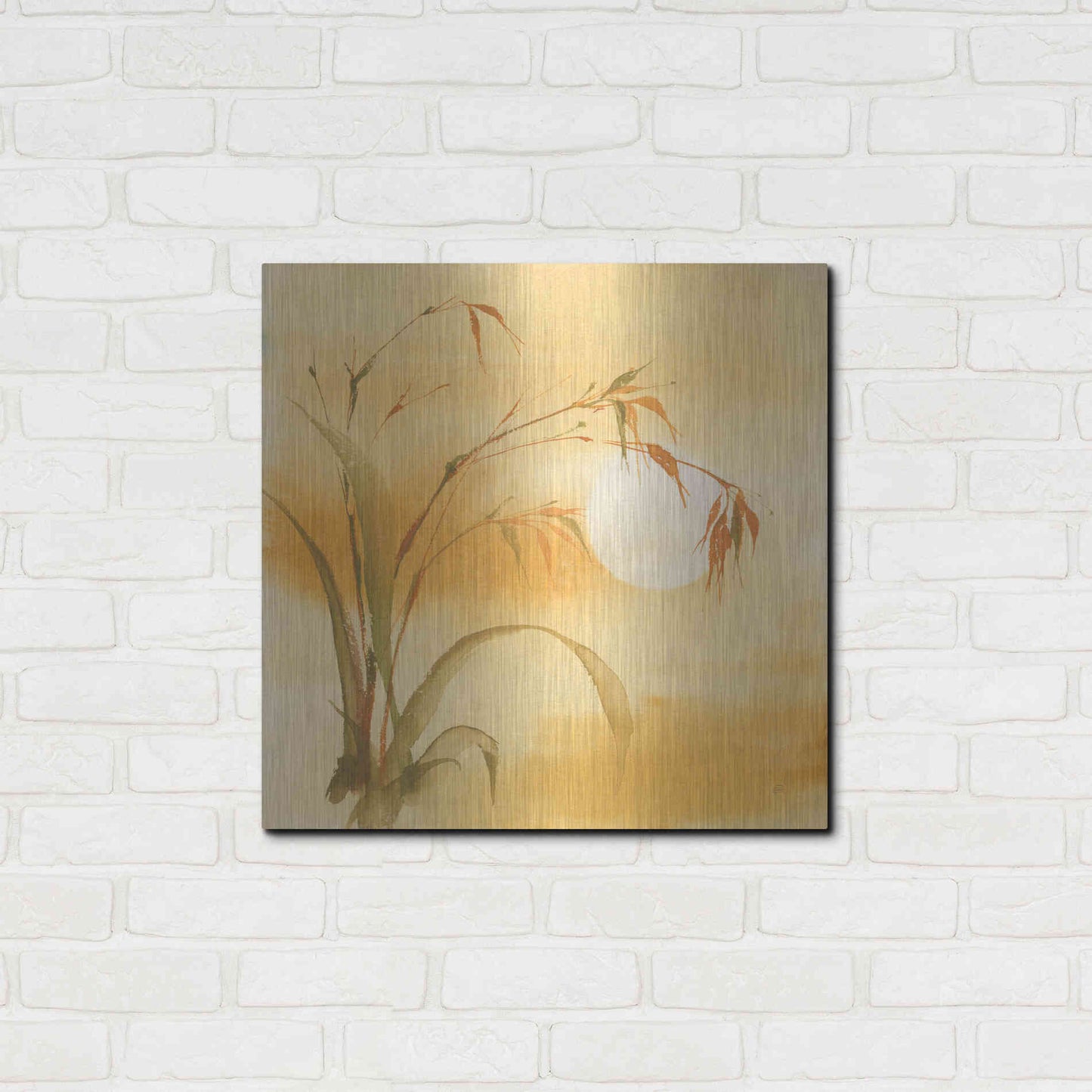 Luxe Metal Art 'Moon Season Summer' by Chris Paschke, Metal Wall Art,24x24