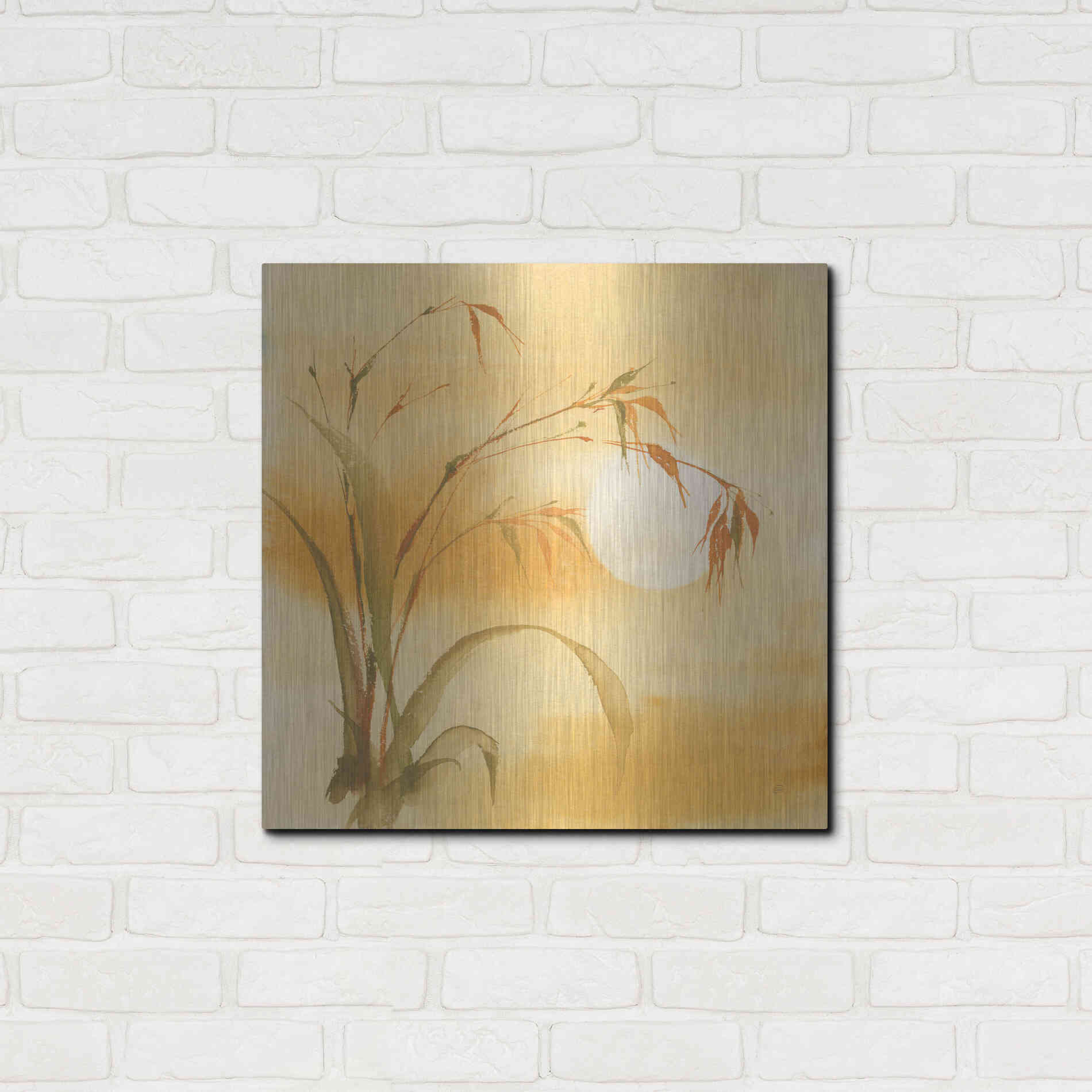 Luxe Metal Art 'Moon Season Summer' by Chris Paschke, Metal Wall Art,24x24