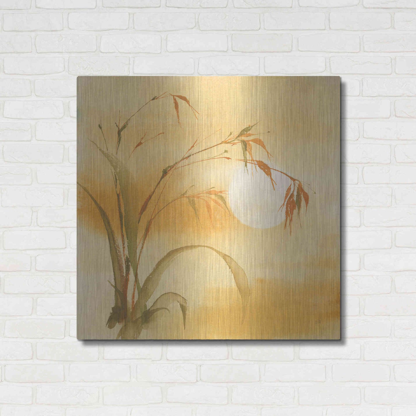 Luxe Metal Art 'Moon Season Summer' by Chris Paschke, Metal Wall Art,36x36