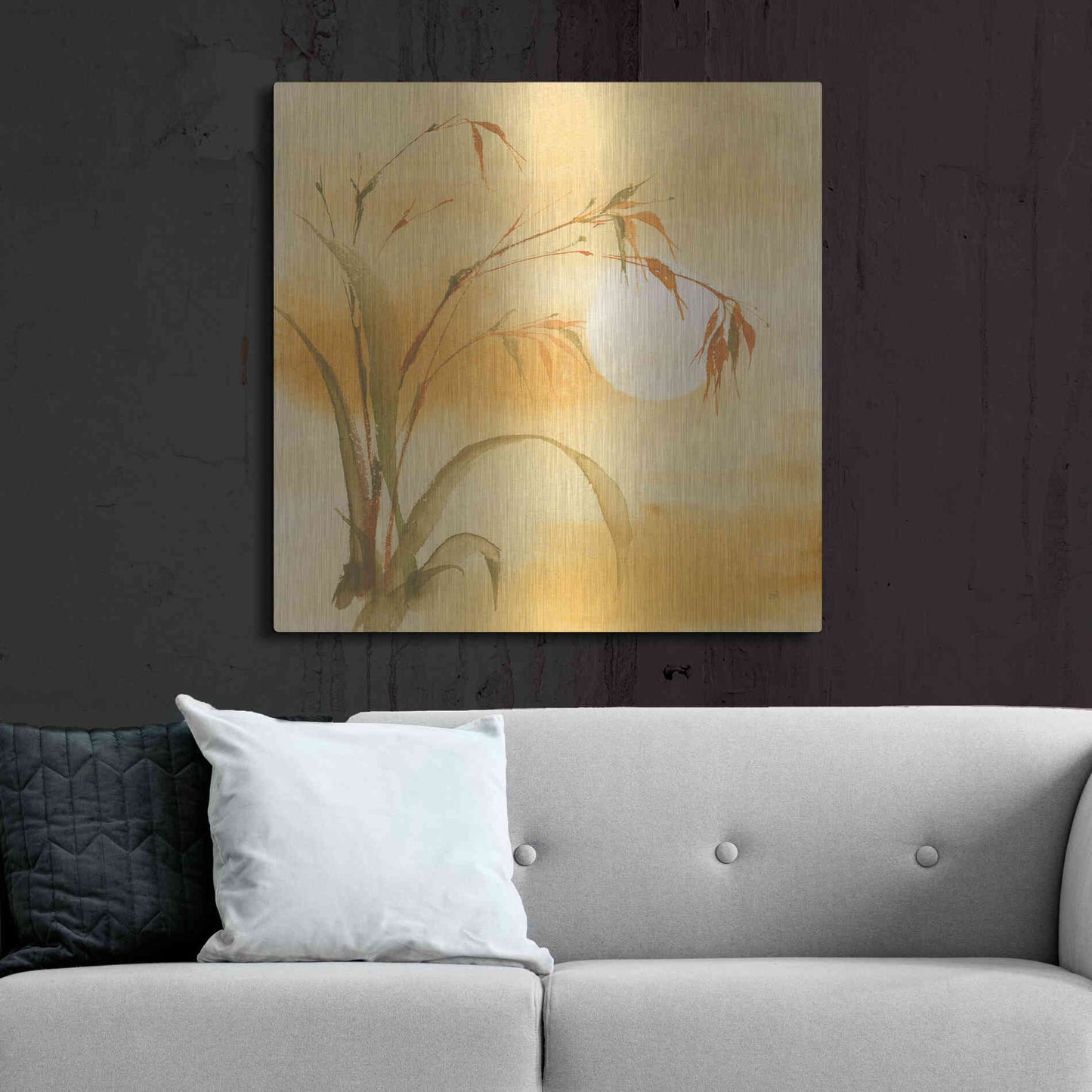 Luxe Metal Art 'Moon Season Summer' by Chris Paschke, Metal Wall Art,36x36