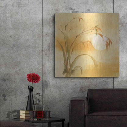 Luxe Metal Art 'Moon Season Summer' by Chris Paschke, Metal Wall Art,36x36