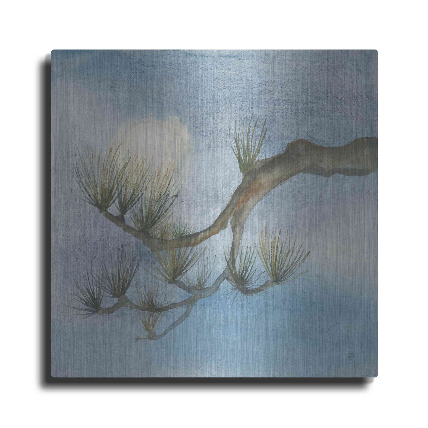 Luxe Metal Art 'Moon Season Winter' by Chris Paschke, Metal Wall Art