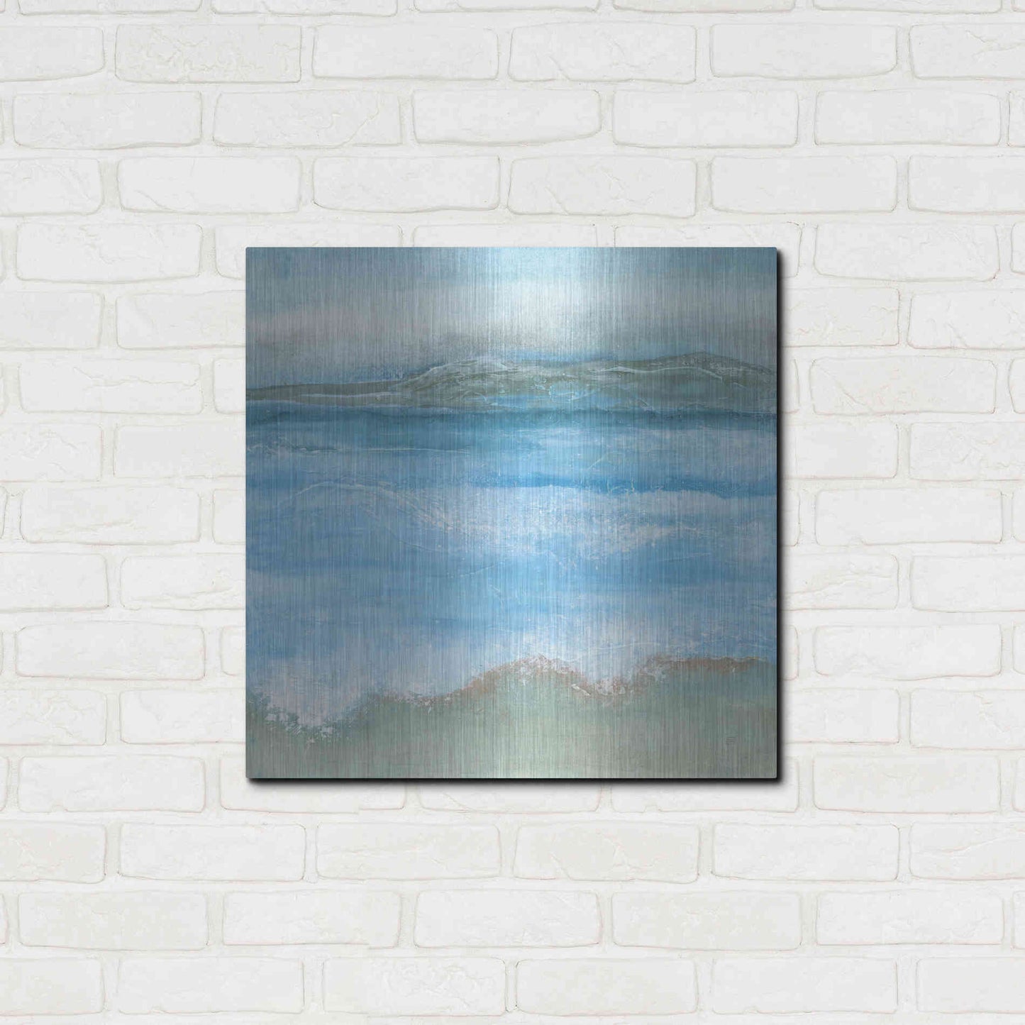 Luxe Metal Art 'Coastal I' by Chris Paschke, Metal Wall Art,24x24