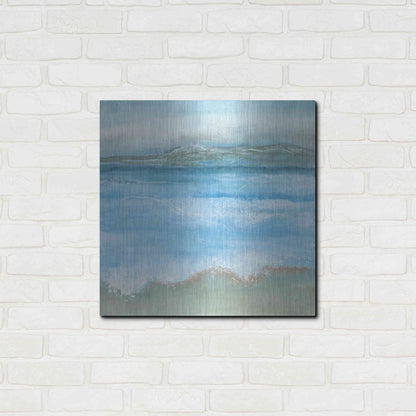 Luxe Metal Art 'Coastal I' by Chris Paschke, Metal Wall Art,24x24