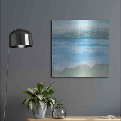 Luxe Metal Art 'Coastal I' by Chris Paschke, Metal Wall Art,24x24