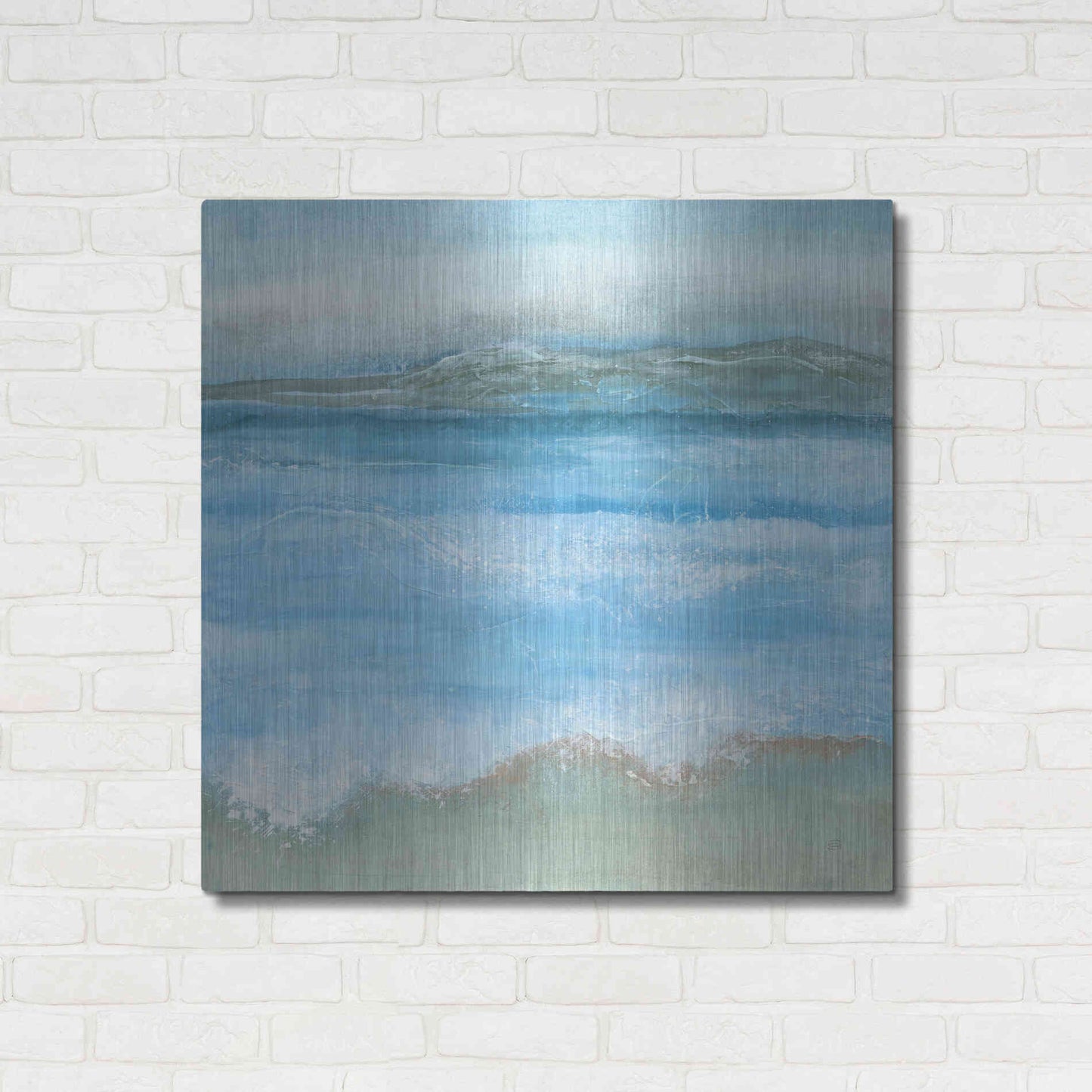 Luxe Metal Art 'Coastal I' by Chris Paschke, Metal Wall Art,36x36