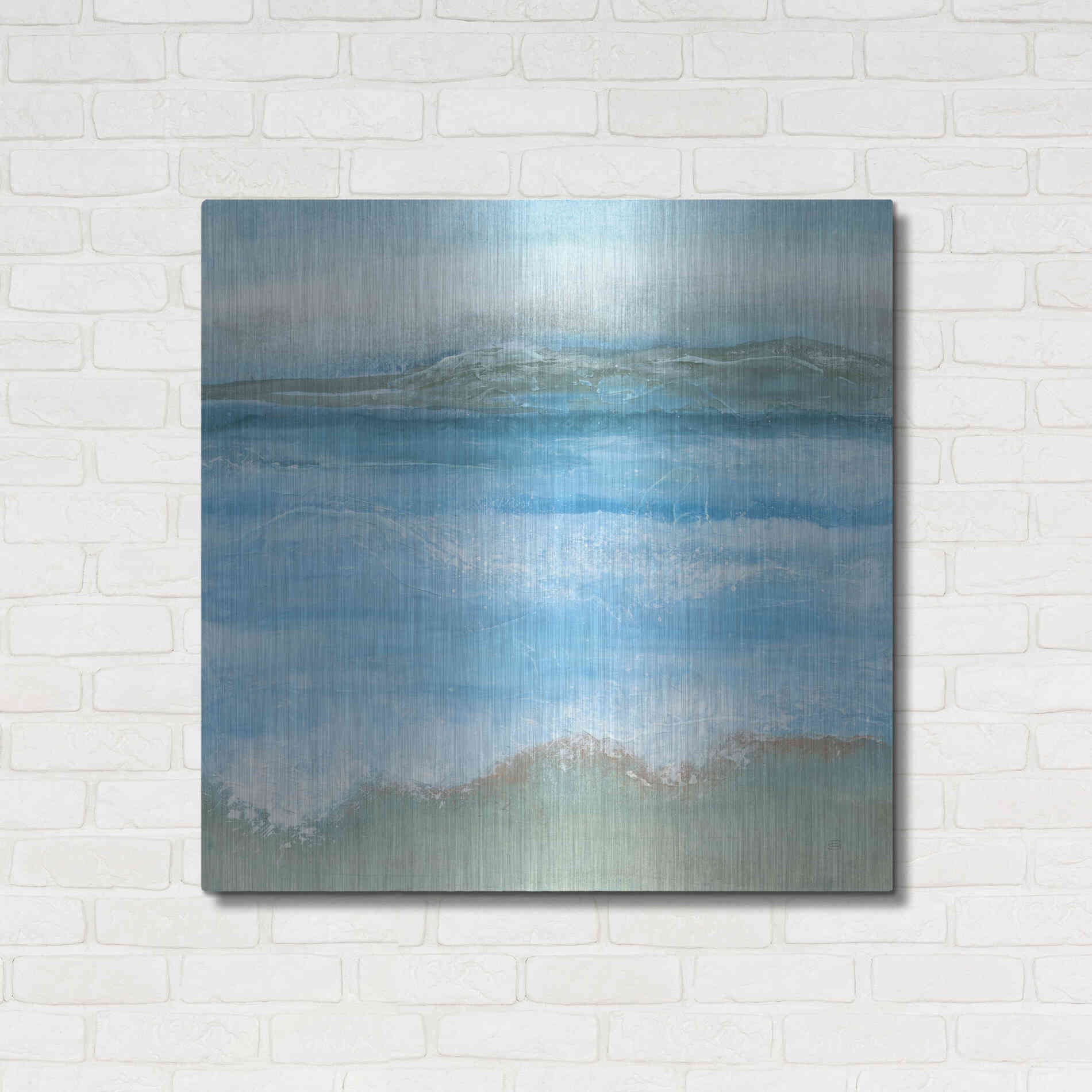 Luxe Metal Art 'Coastal I' by Chris Paschke, Metal Wall Art,36x36