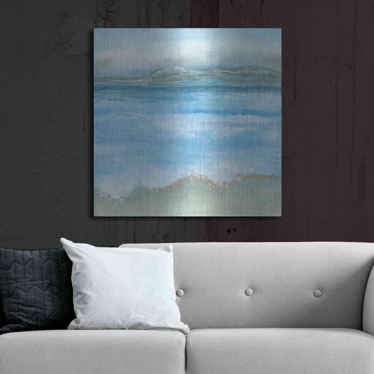 Luxe Metal Art 'Coastal I' by Chris Paschke, Metal Wall Art,36x36