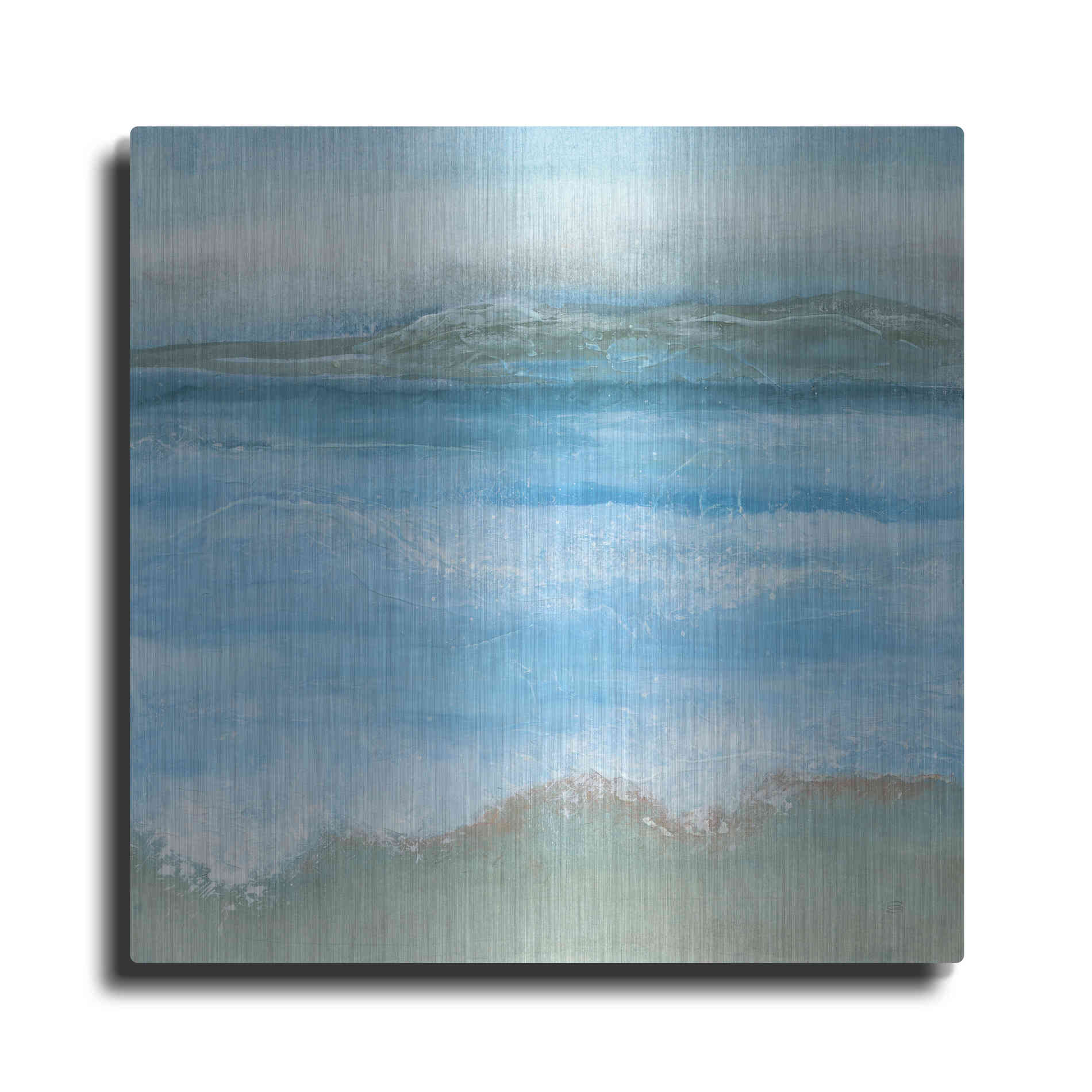 Luxe Metal Art 'Coastal I' by Chris Paschke, Metal Wall Art