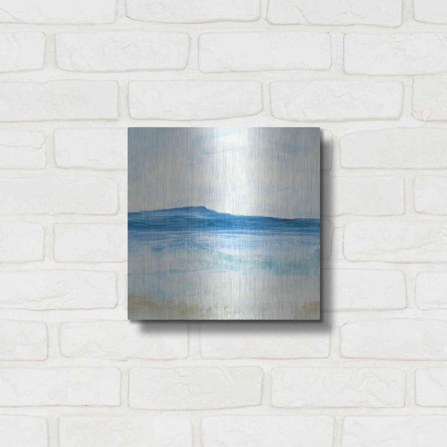 Luxe Metal Art 'Coastal II' by Chris Paschke, Metal Wall Art,12x12