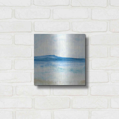 Luxe Metal Art 'Coastal II' by Chris Paschke, Metal Wall Art,12x12