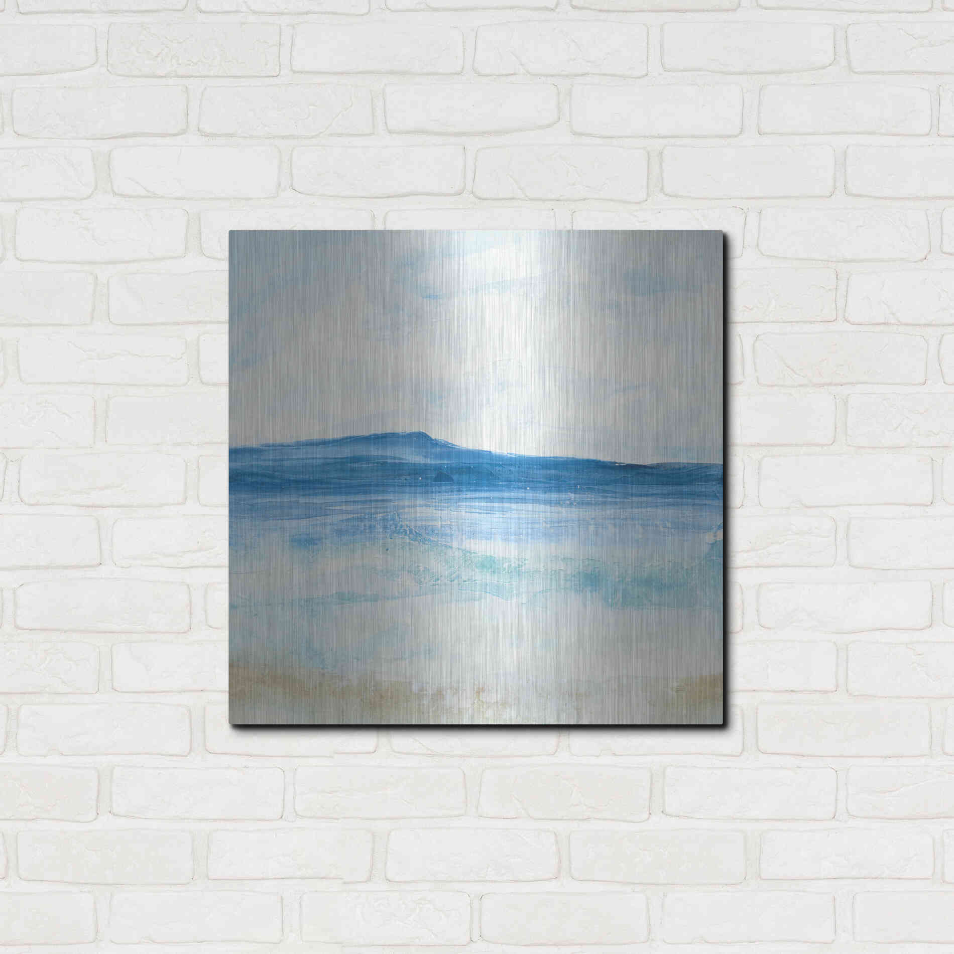 Luxe Metal Art 'Coastal II' by Chris Paschke, Metal Wall Art,24x24