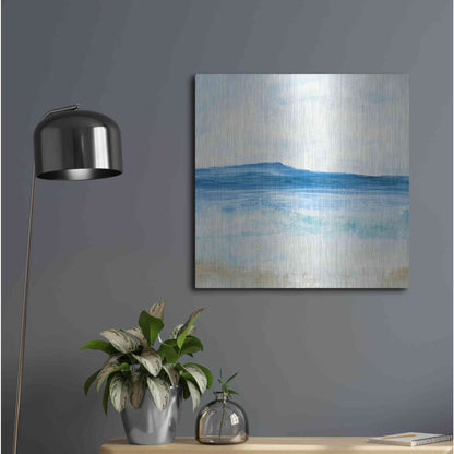 Luxe Metal Art 'Coastal II' by Chris Paschke, Metal Wall Art,24x24