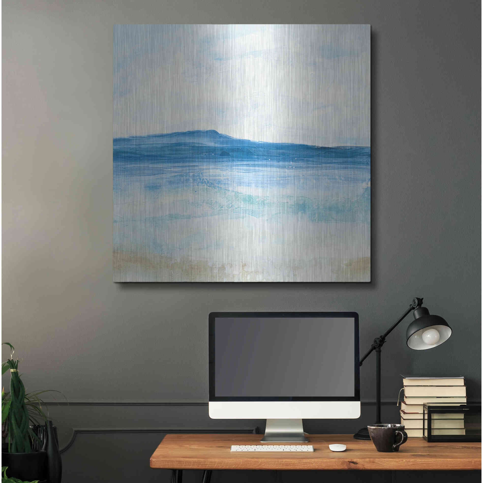 Luxe Metal Art 'Coastal II' by Chris Paschke, Metal Wall Art,36x36