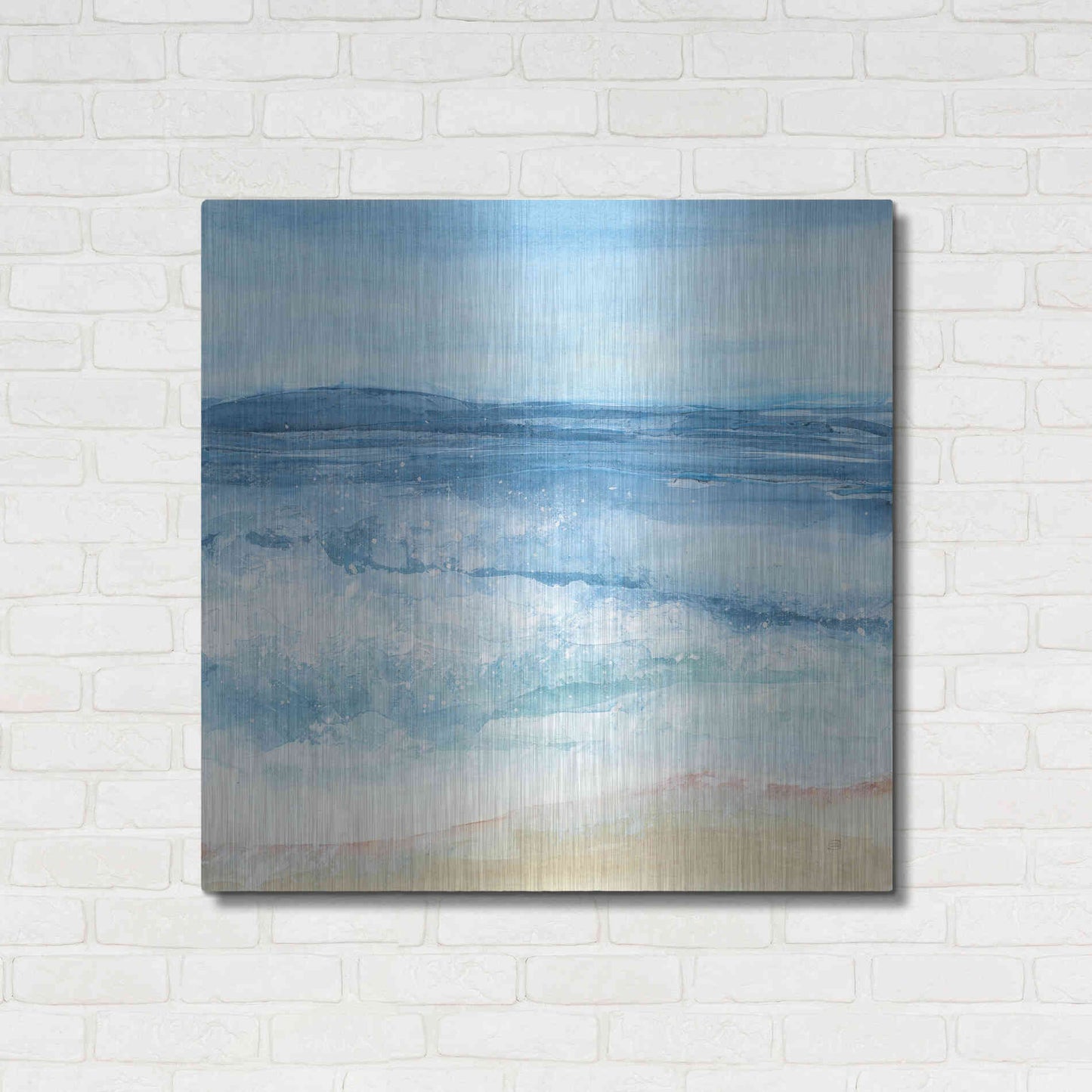 Luxe Metal Art 'Coastal III' by Chris Paschke, Metal Wall Art,36x36