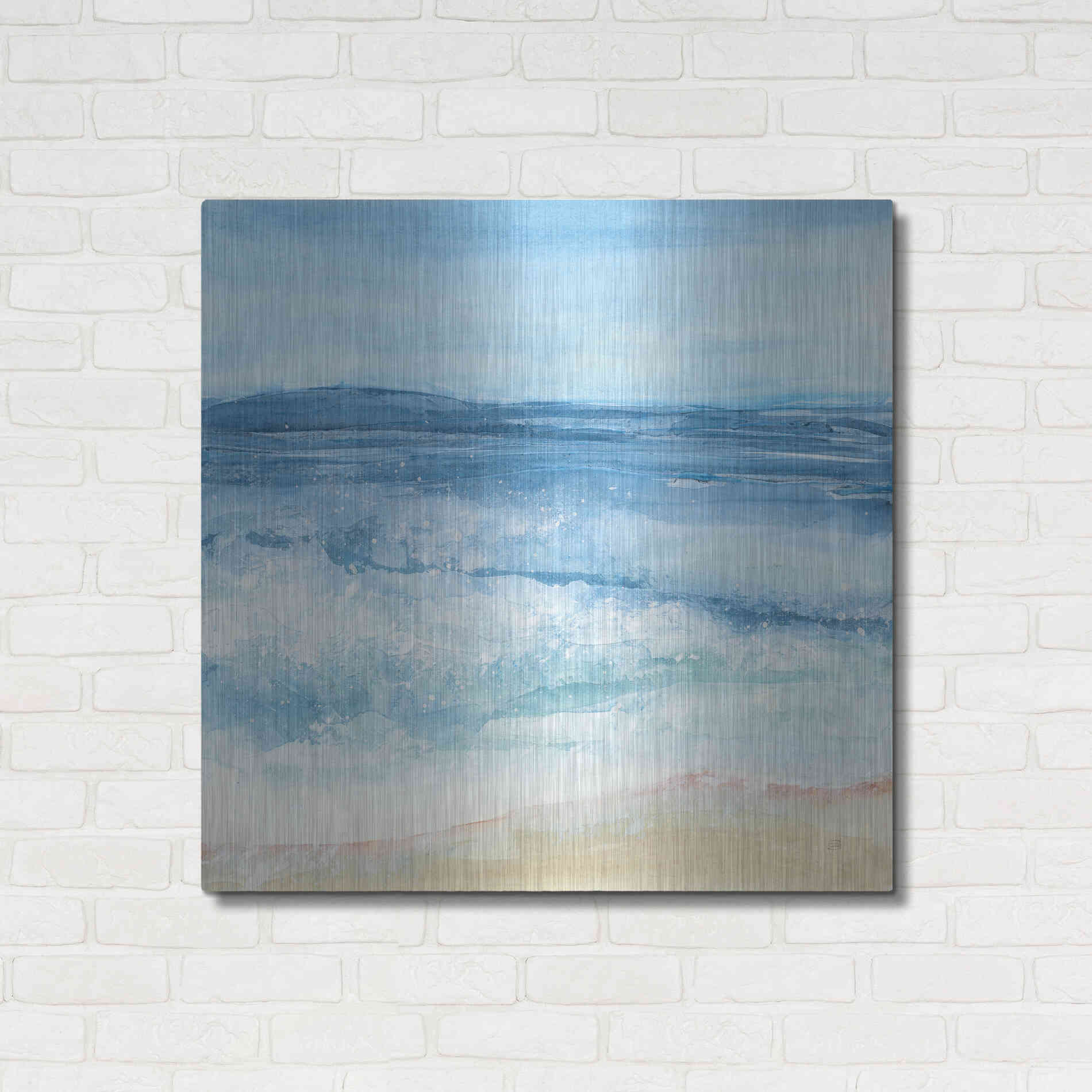 Luxe Metal Art 'Coastal III' by Chris Paschke, Metal Wall Art,36x36