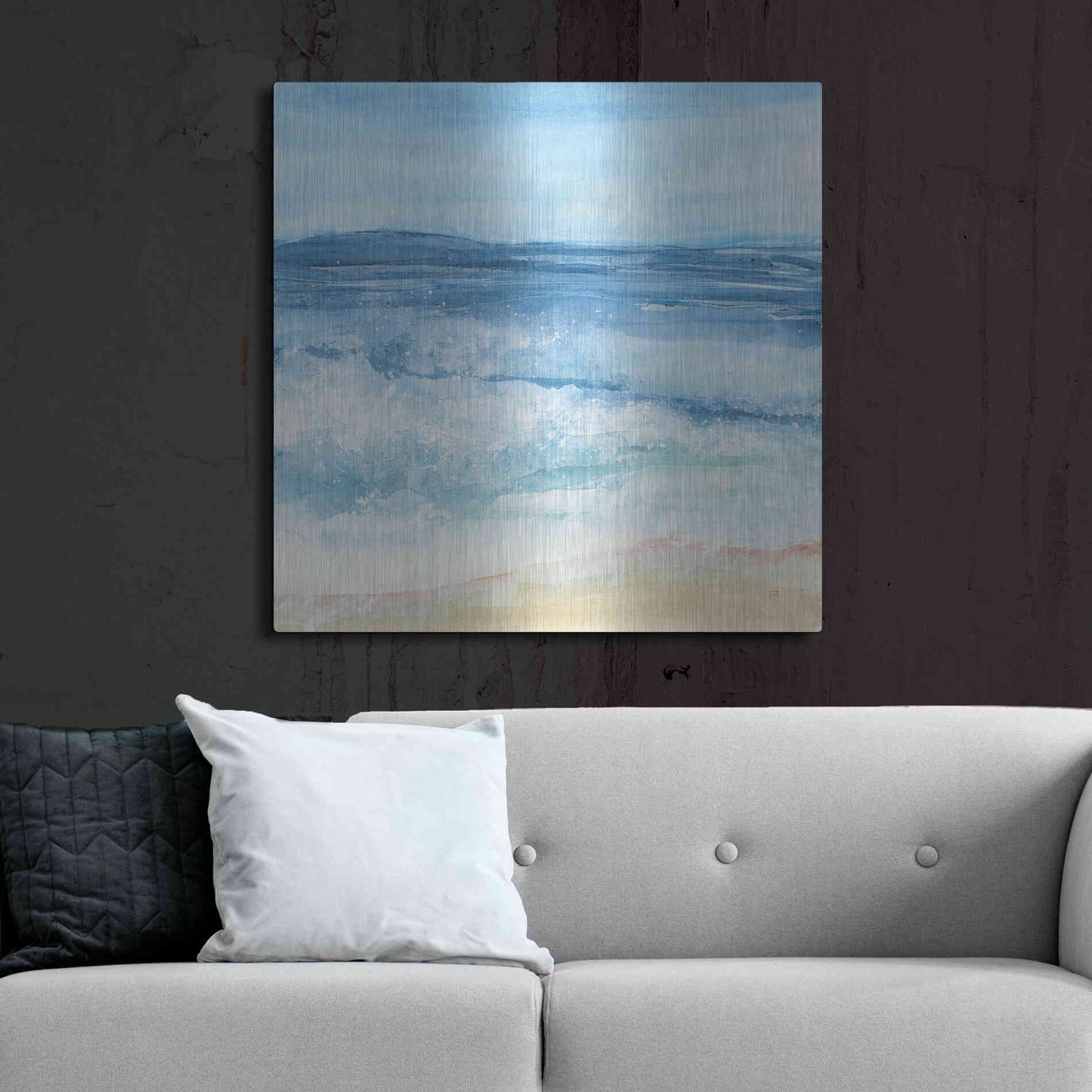 Luxe Metal Art 'Coastal III' by Chris Paschke, Metal Wall Art,36x36