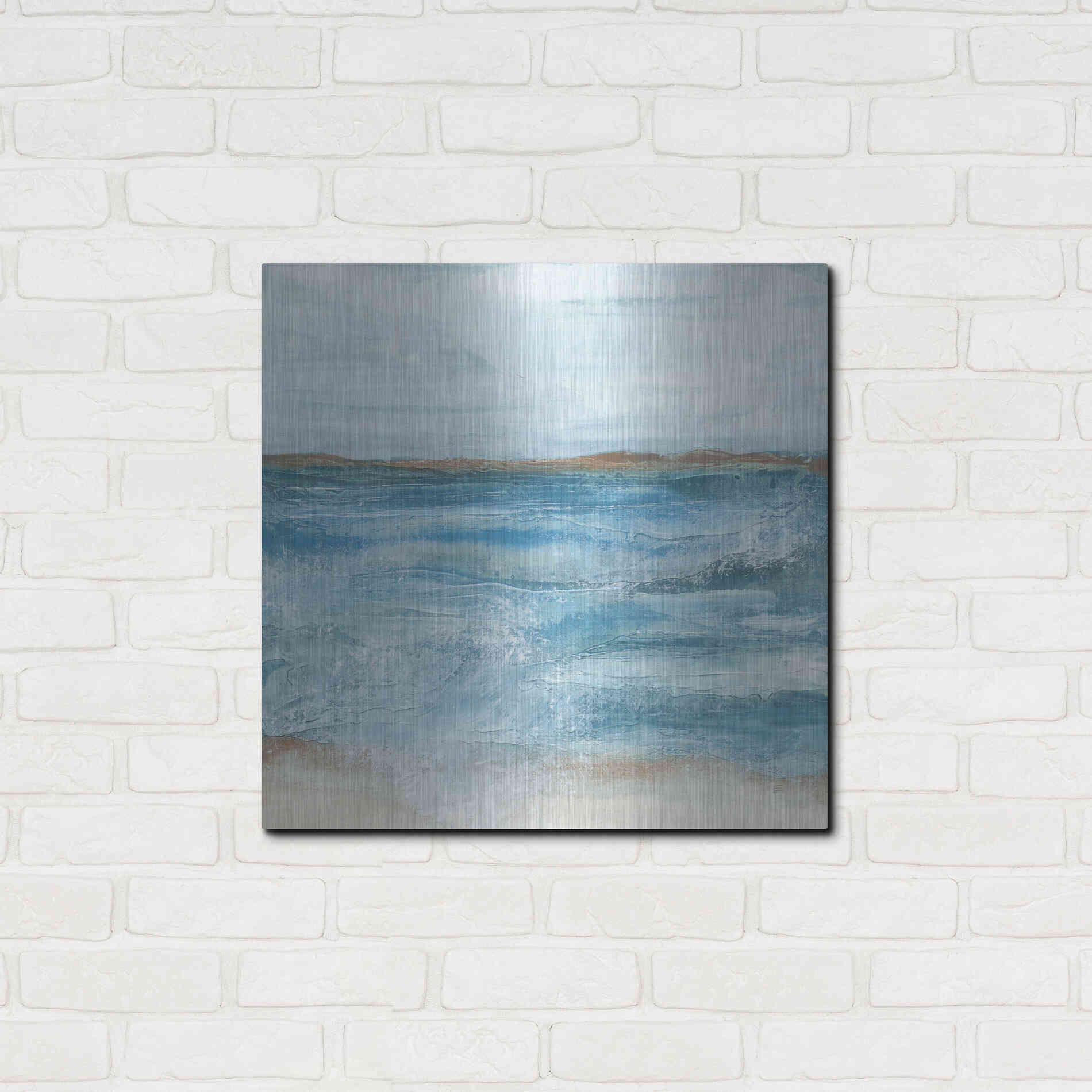 Luxe Metal Art 'Coastal V' by Chris Paschke, Metal Wall Art,24x24