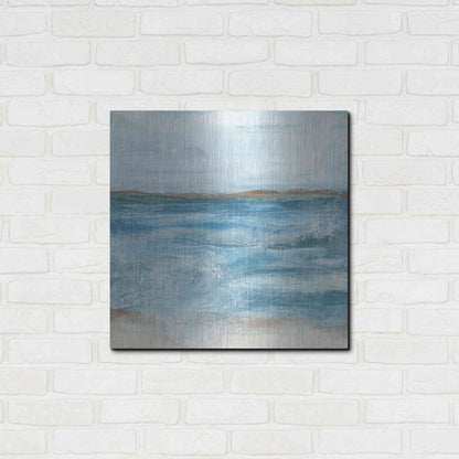 Luxe Metal Art 'Coastal V' by Chris Paschke, Metal Wall Art,24x24