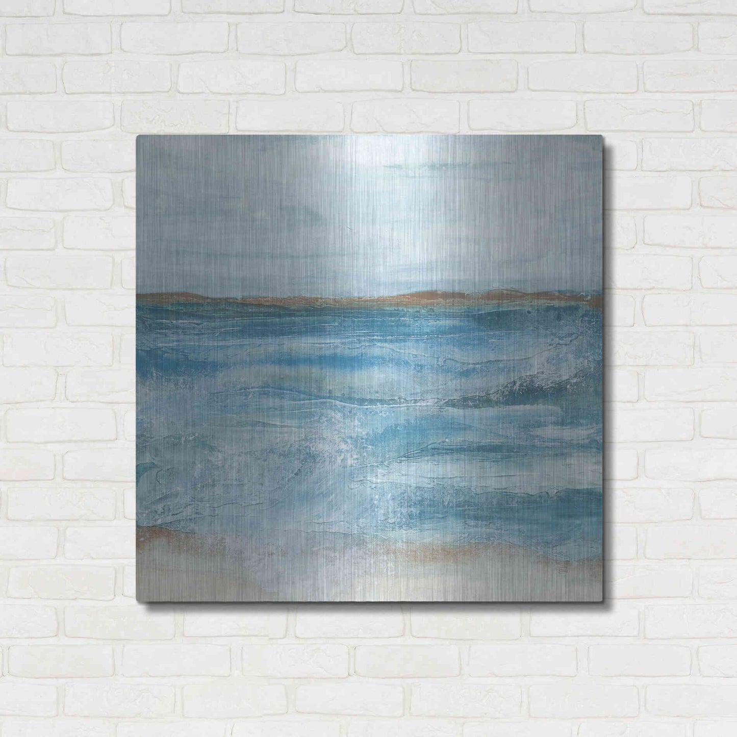 Luxe Metal Art 'Coastal V' by Chris Paschke, Metal Wall Art,36x36