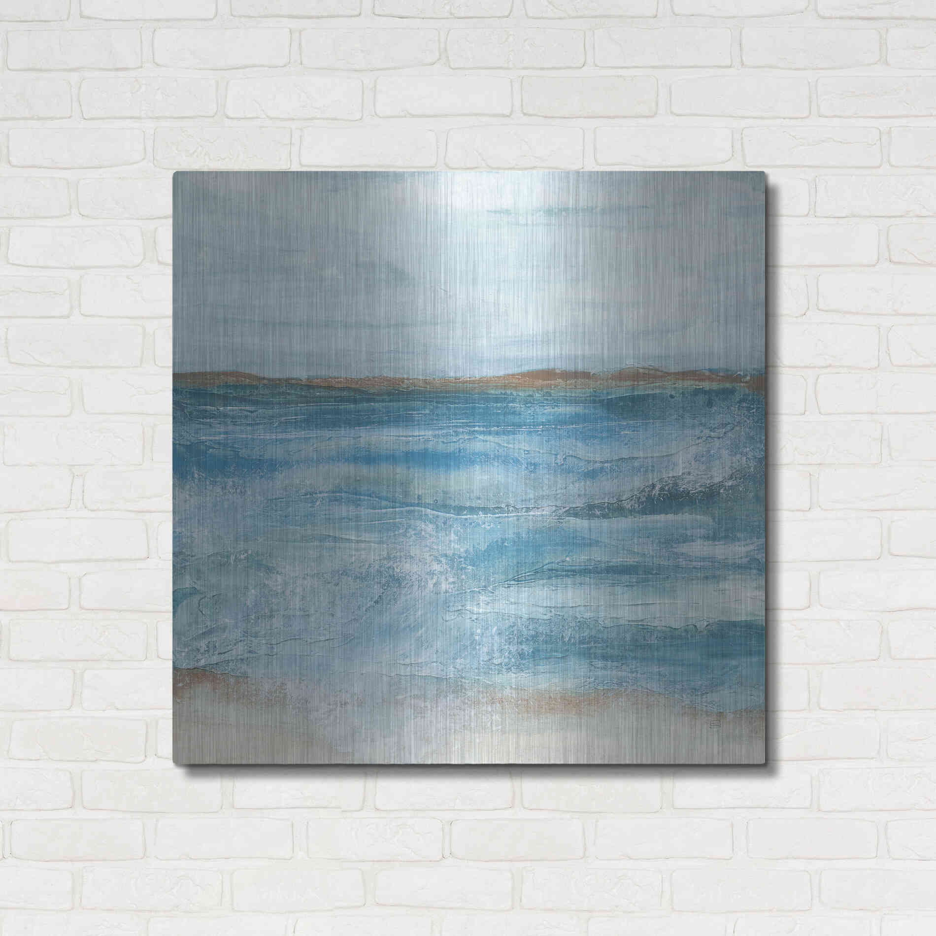 Luxe Metal Art 'Coastal V' by Chris Paschke, Metal Wall Art,36x36
