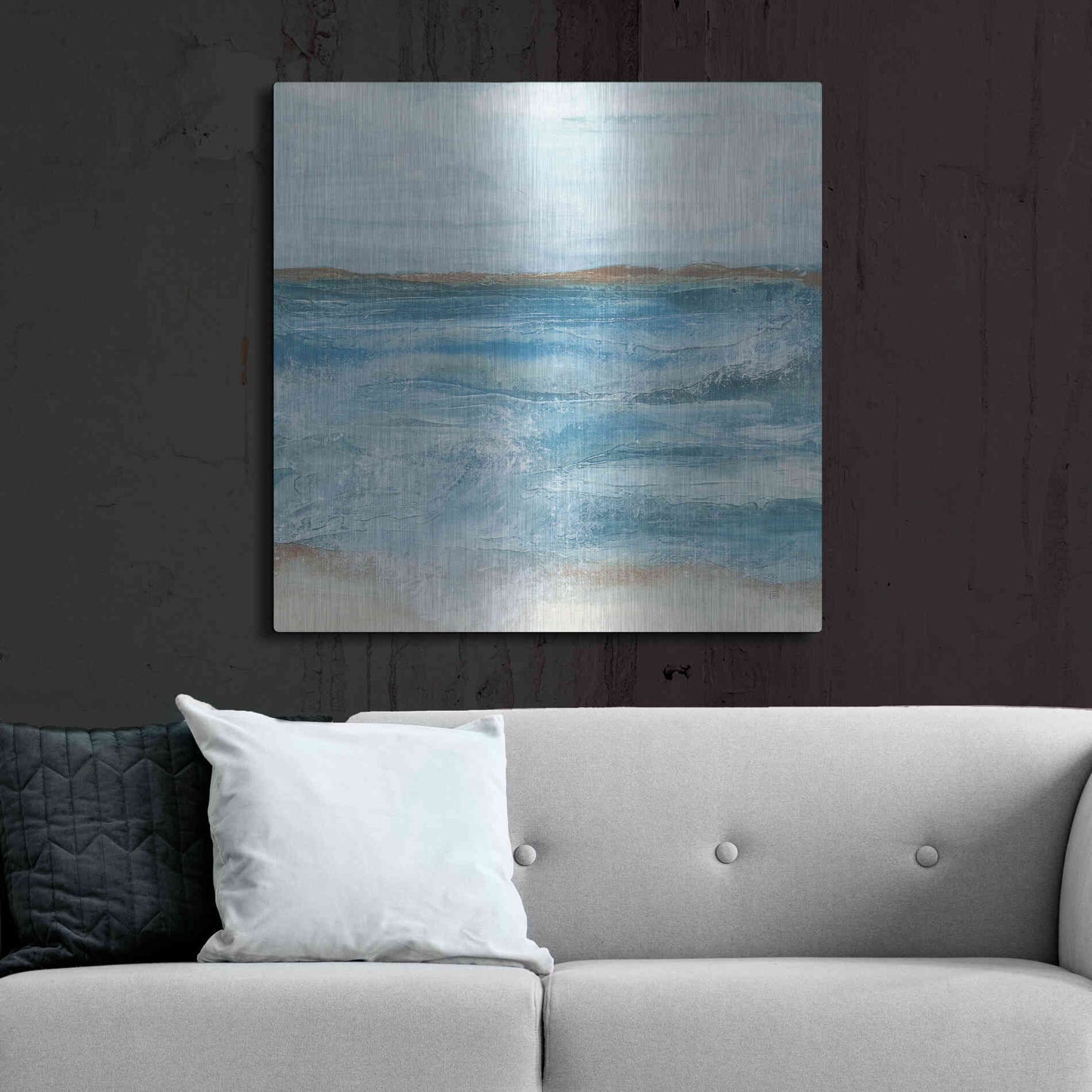Luxe Metal Art 'Coastal V' by Chris Paschke, Metal Wall Art,36x36