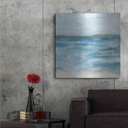 Luxe Metal Art 'Coastal V' by Chris Paschke, Metal Wall Art,36x36