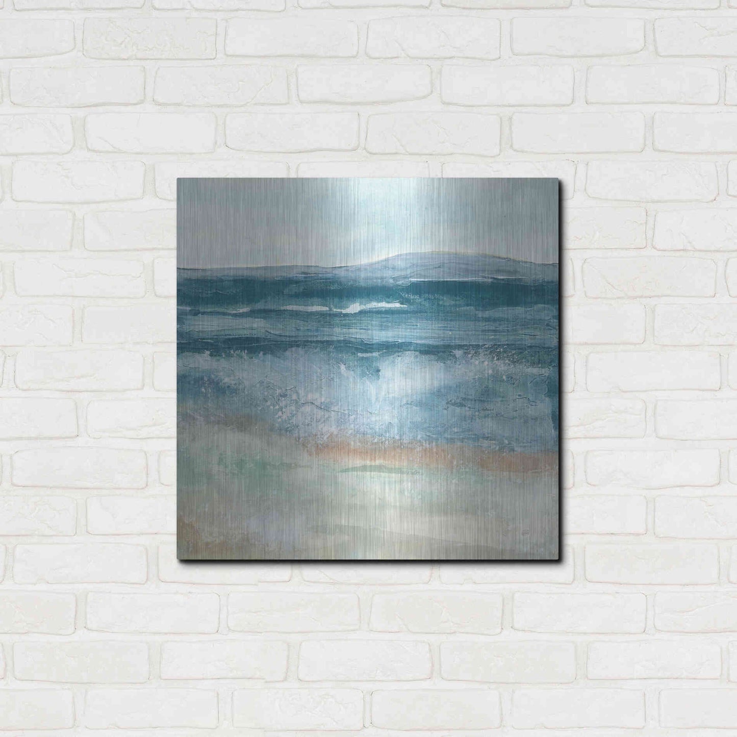 Luxe Metal Art 'Coastal VI' by Chris Paschke, Metal Wall Art,24x24