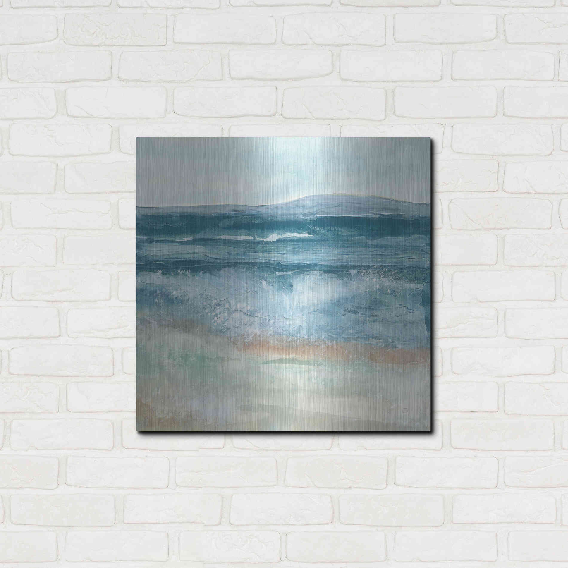 Luxe Metal Art 'Coastal VI' by Chris Paschke, Metal Wall Art,24x24