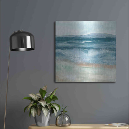 Luxe Metal Art 'Coastal VI' by Chris Paschke, Metal Wall Art,24x24