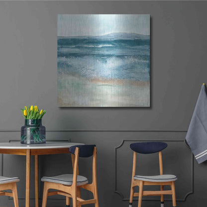 Luxe Metal Art 'Coastal VI' by Chris Paschke, Metal Wall Art,36x36