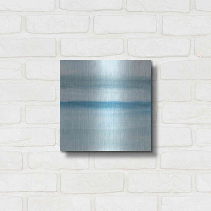 Luxe Metal Art 'Coastal Abstraction II' by Chris Paschke, Metal Wall Art,12x12