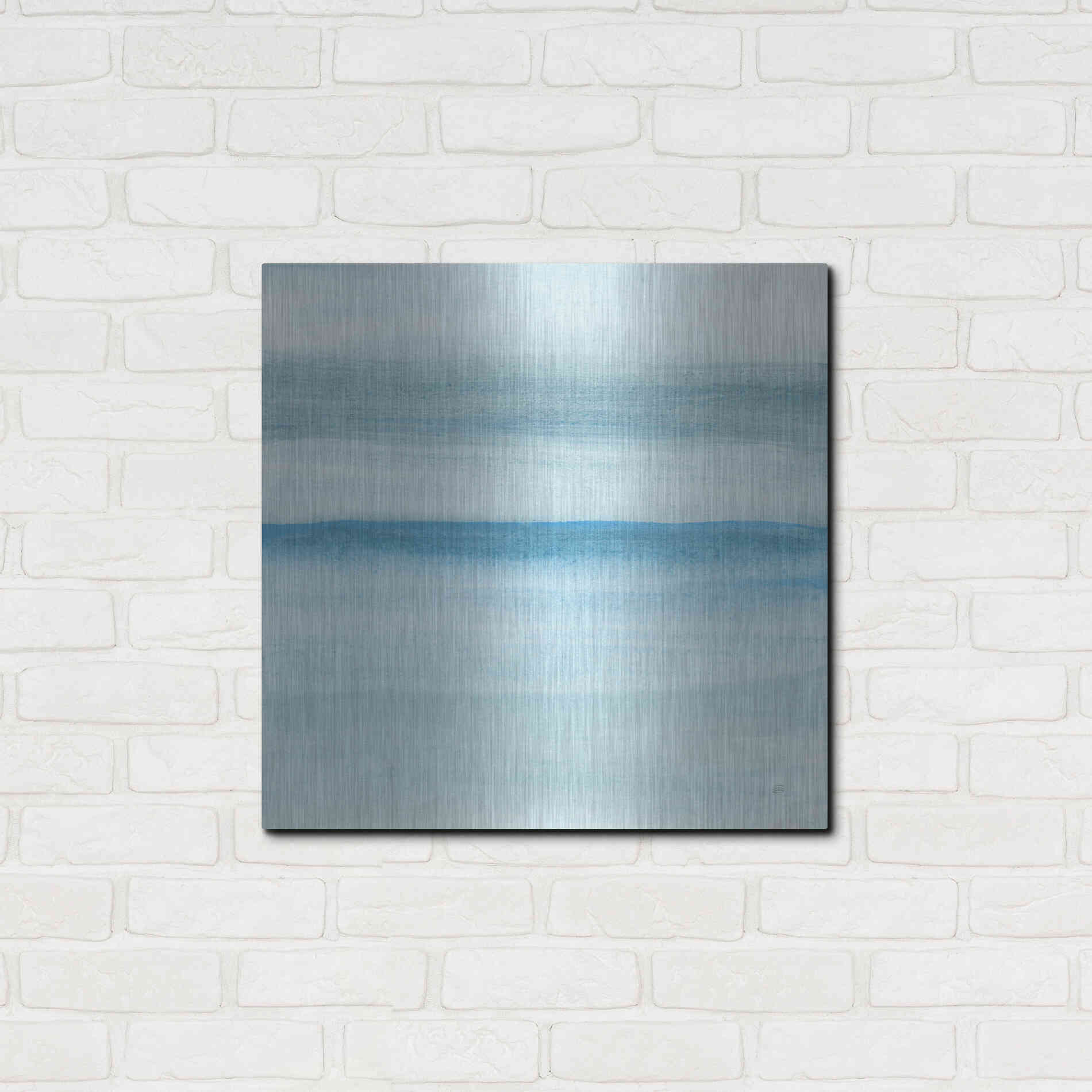 Luxe Metal Art 'Coastal Abstraction II' by Chris Paschke, Metal Wall Art,24x24