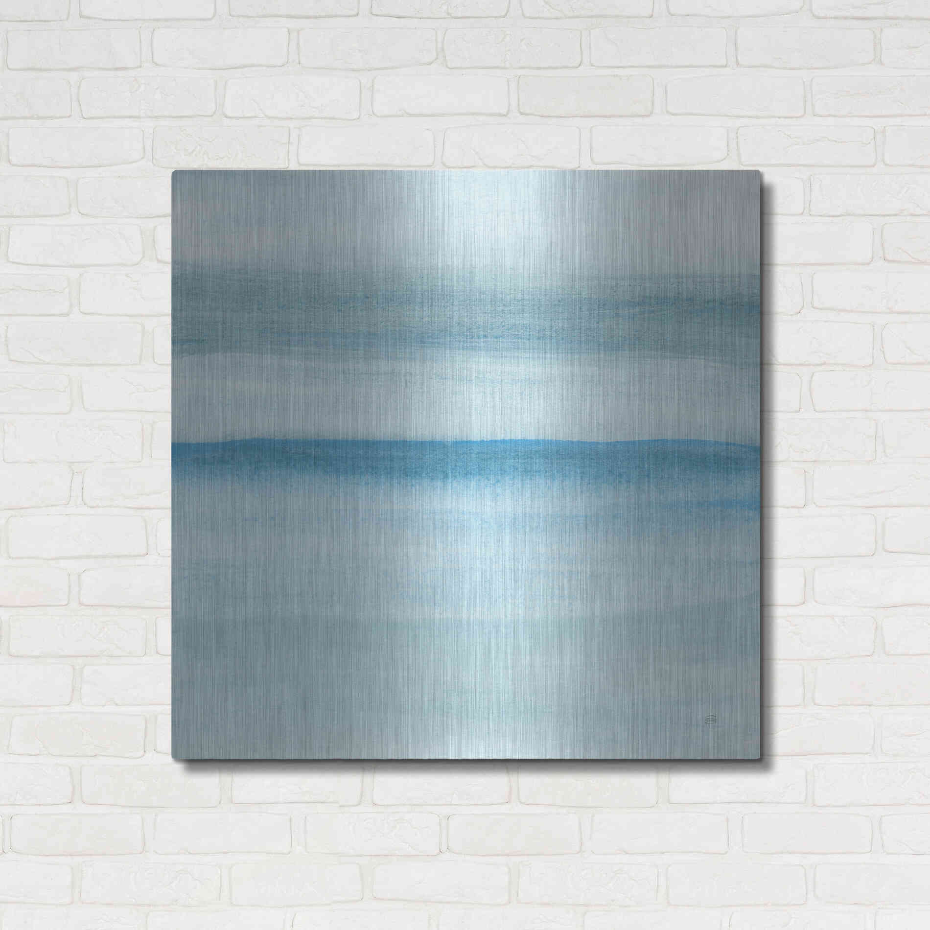 Luxe Metal Art 'Coastal Abstraction II' by Chris Paschke, Metal Wall Art,36x36