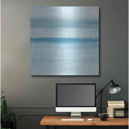 Luxe Metal Art 'Coastal Abstraction II' by Chris Paschke, Metal Wall Art,36x36