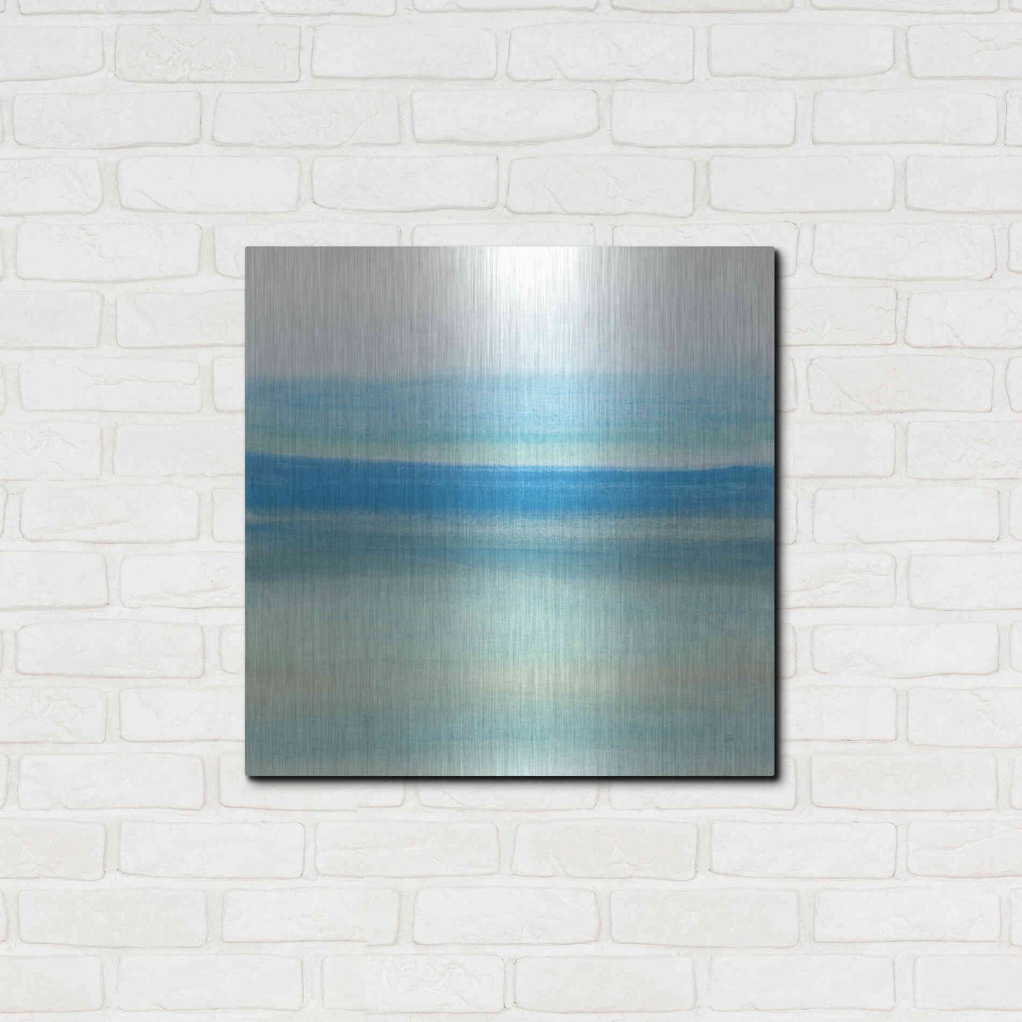 Luxe Metal Art 'Coastal Abstraction IV' by Chris Paschke, Metal Wall Art,24x24