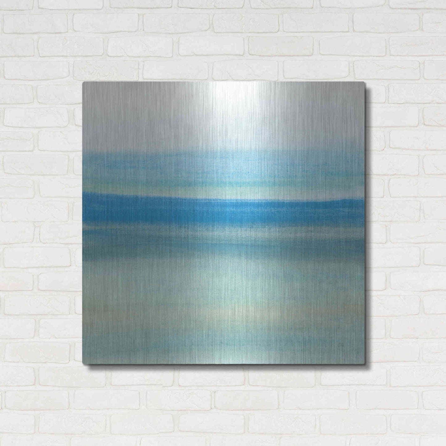 Luxe Metal Art 'Coastal Abstraction IV' by Chris Paschke, Metal Wall Art,36x36