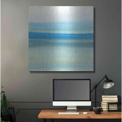 Luxe Metal Art 'Coastal Abstraction IV' by Chris Paschke, Metal Wall Art,36x36