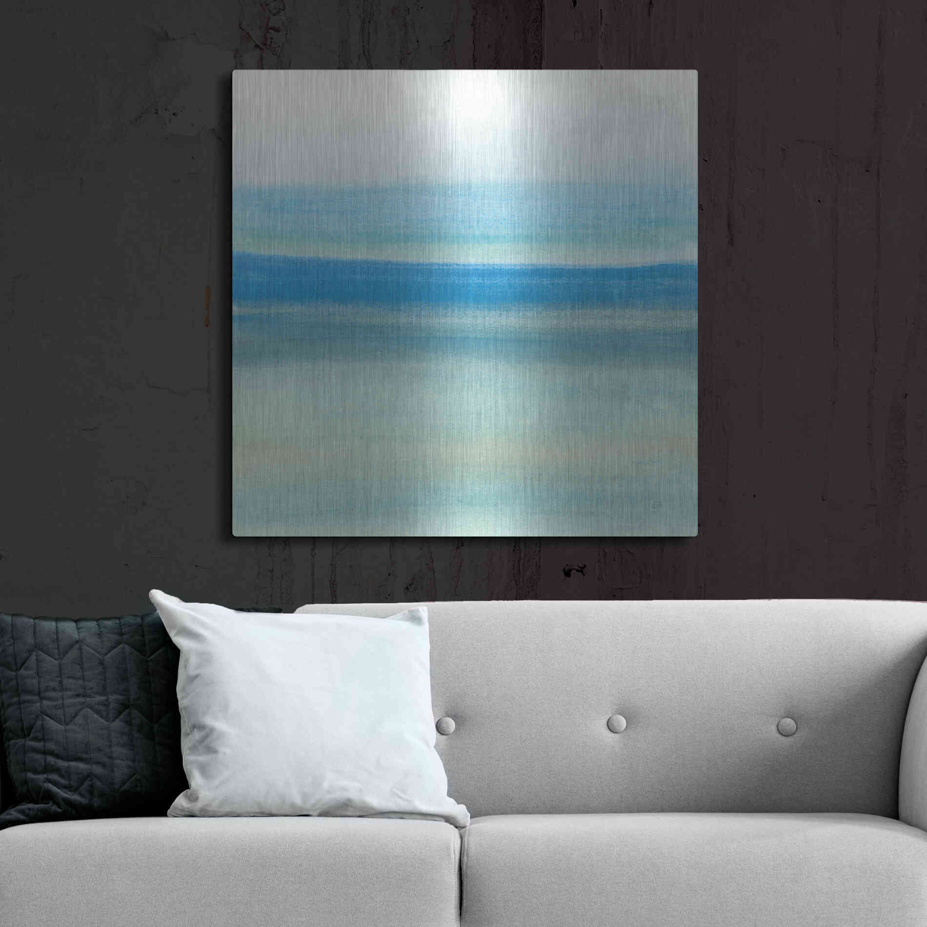 Luxe Metal Art 'Coastal Abstraction IV' by Chris Paschke, Metal Wall Art,36x36