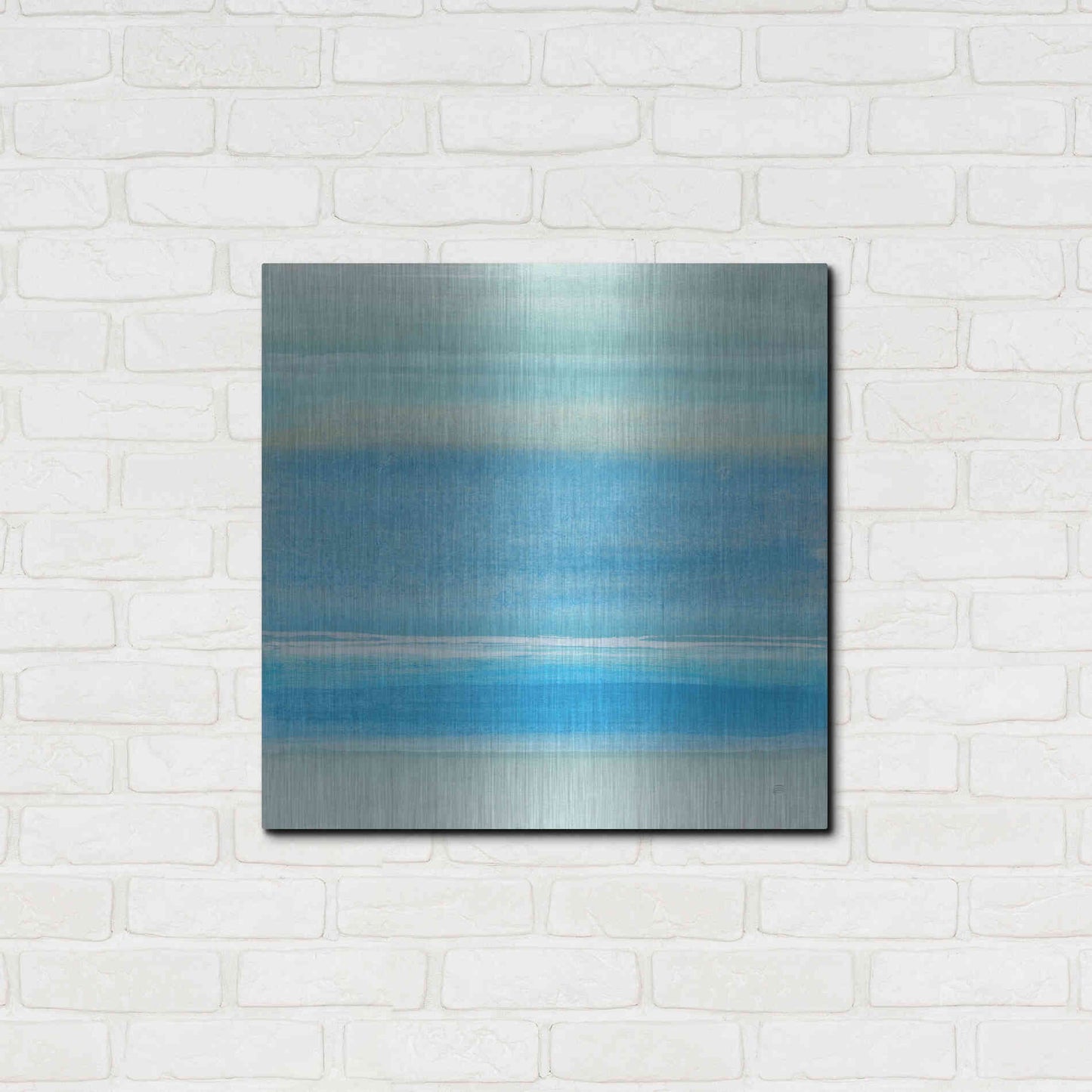 Luxe Metal Art 'Coastal Abstraction V' by Chris Paschke, Metal Wall Art,24x24