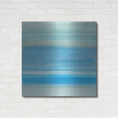 Luxe Metal Art 'Coastal Abstraction V' by Chris Paschke, Metal Wall Art,36x36