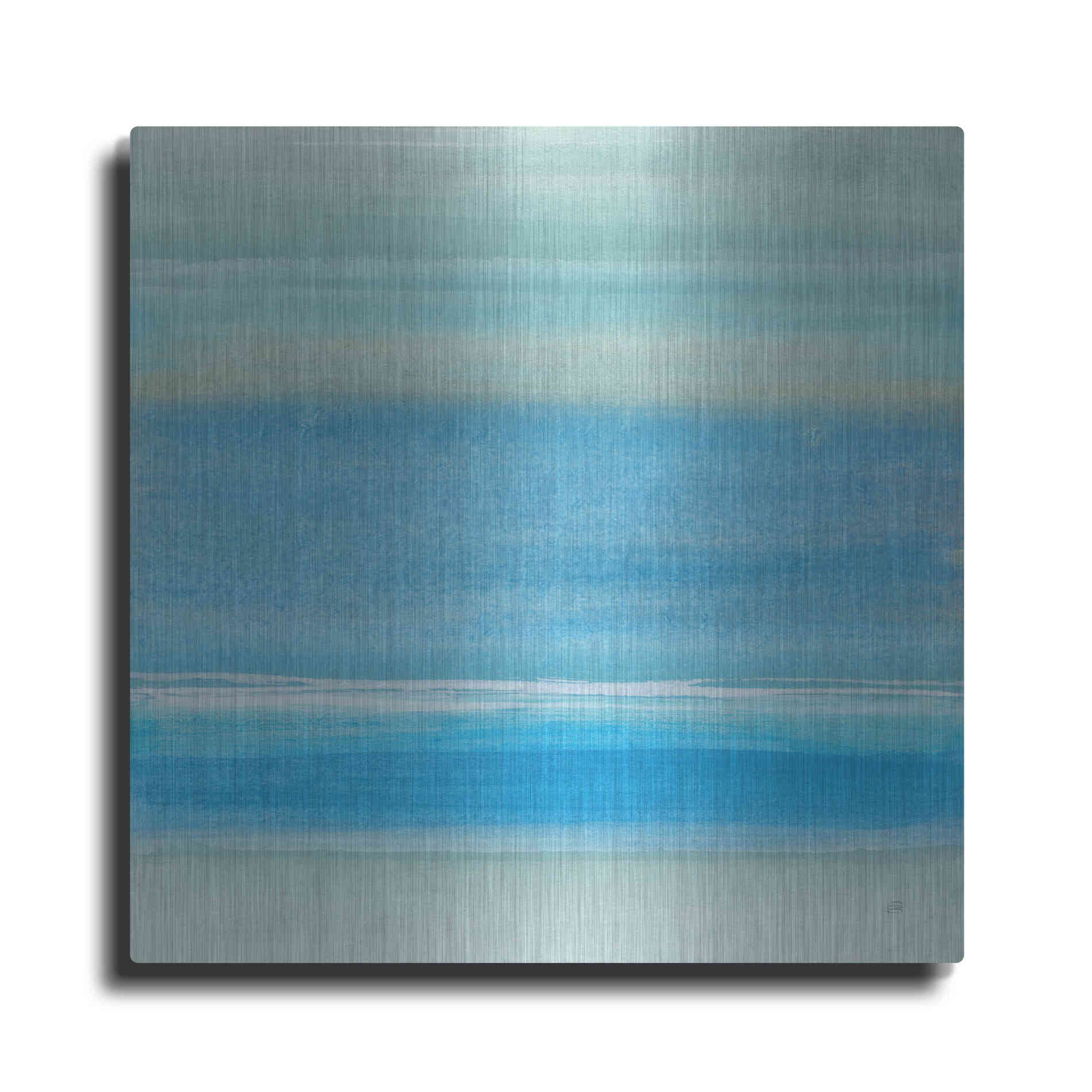 Luxe Metal Art 'Coastal Abstraction V' by Chris Paschke, Metal Wall Art