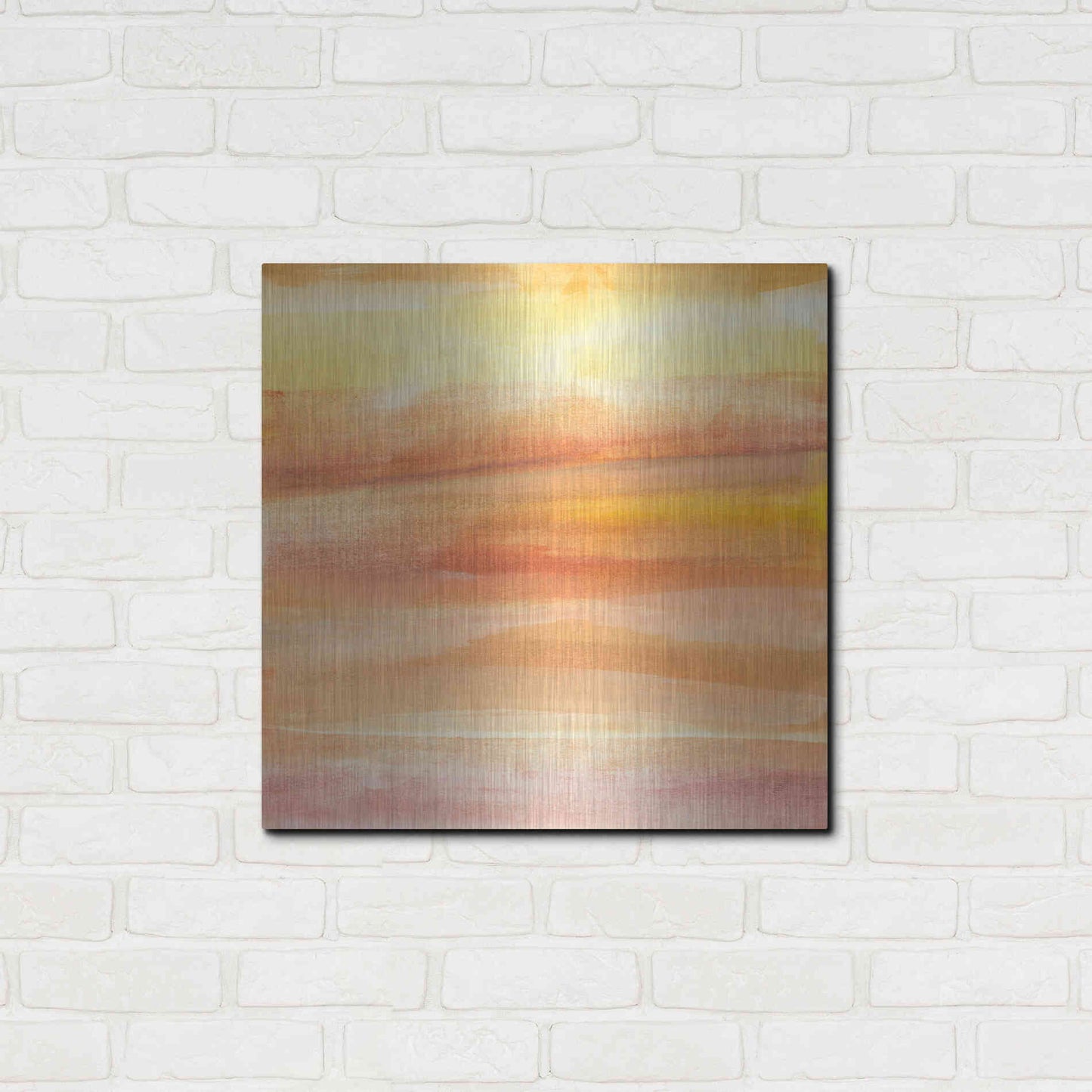 Luxe Metal Art 'Golden Sands I' by Chris Paschke, Metal Wall Art,24x24