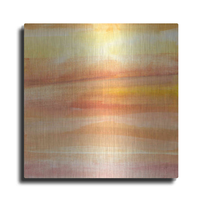 Luxe Metal Art 'Golden Sands I' by Chris Paschke, Metal Wall Art