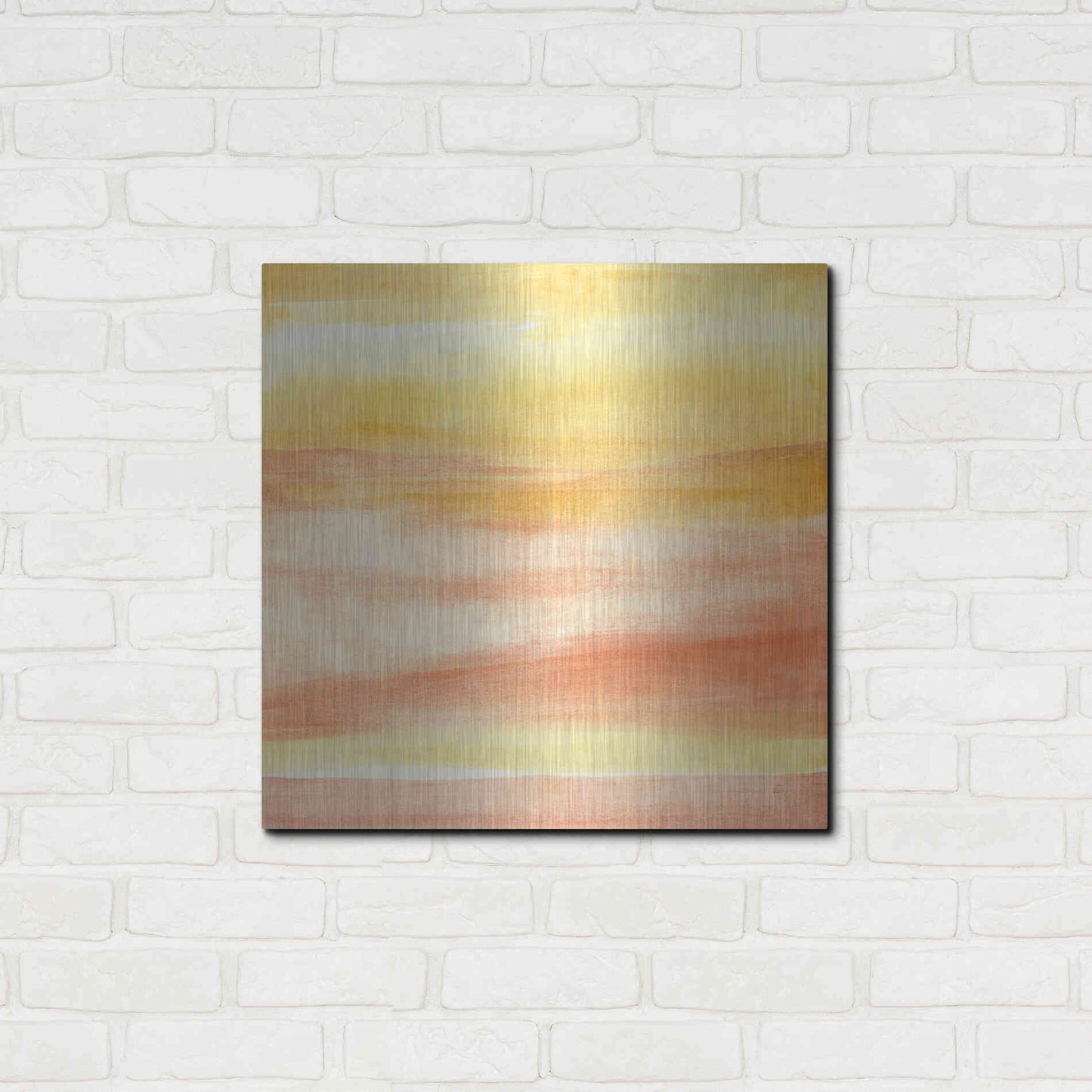 Luxe Metal Art 'Golden Sands II' by Chris Paschke, Metal Wall Art,24x24