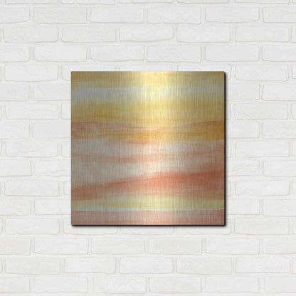 Luxe Metal Art 'Golden Sands II' by Chris Paschke, Metal Wall Art,24x24