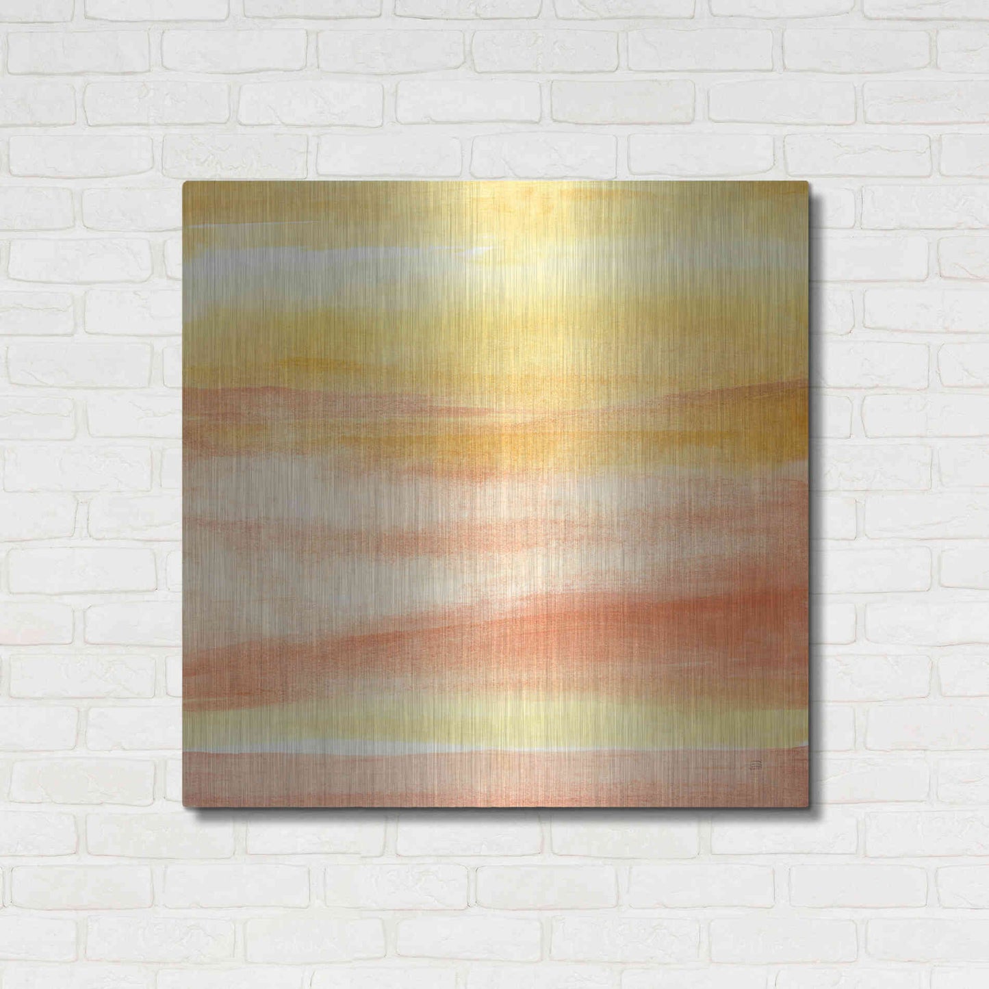 Luxe Metal Art 'Golden Sands II' by Chris Paschke, Metal Wall Art,36x36