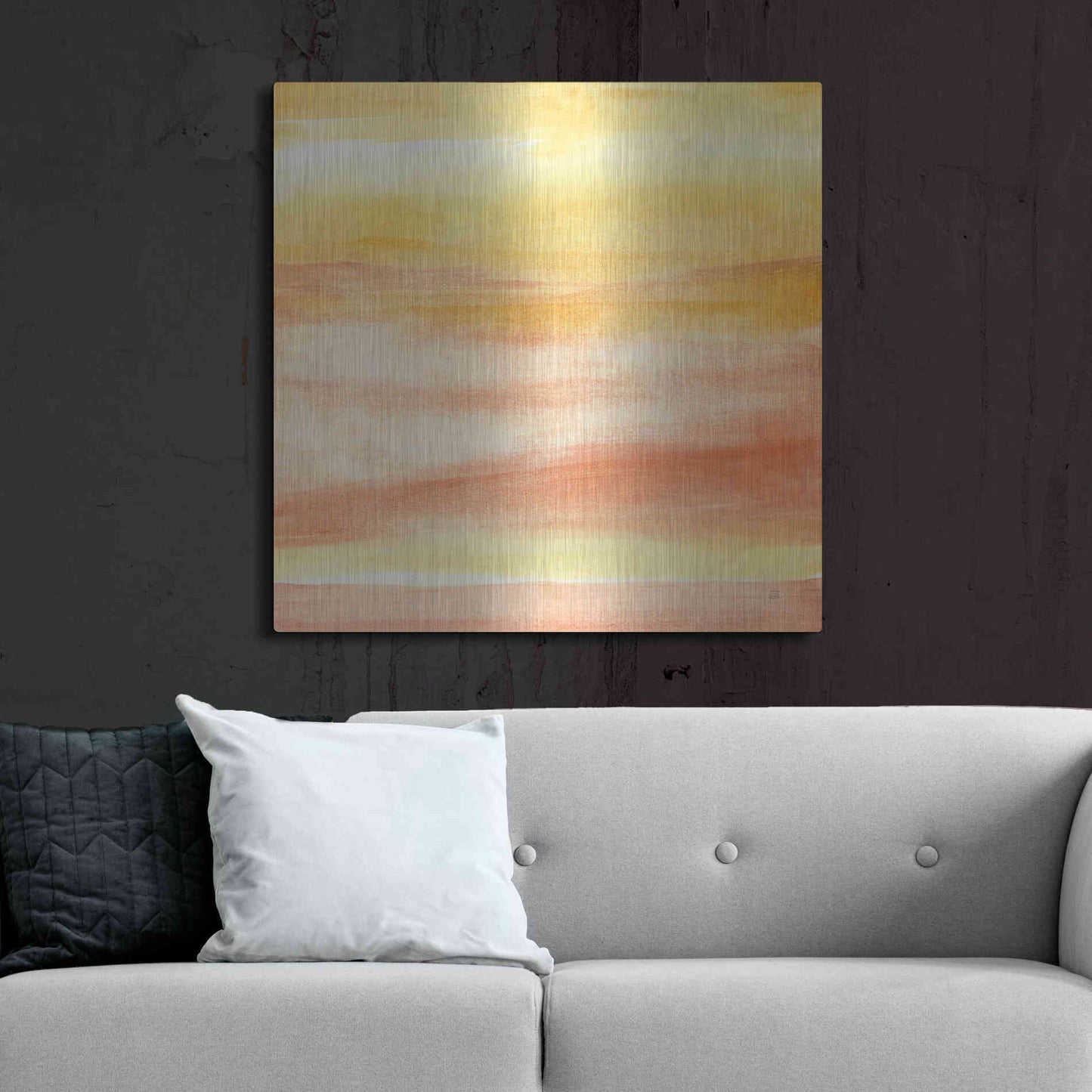 Luxe Metal Art 'Golden Sands II' by Chris Paschke, Metal Wall Art,36x36