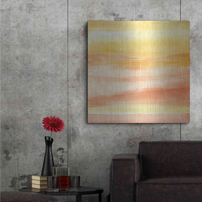 Luxe Metal Art 'Golden Sands II' by Chris Paschke, Metal Wall Art,36x36